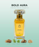 Bold Aura 50ml oriental woody perfume with leather, patchouli, vetiver fragrance bottle in Doha Qatar