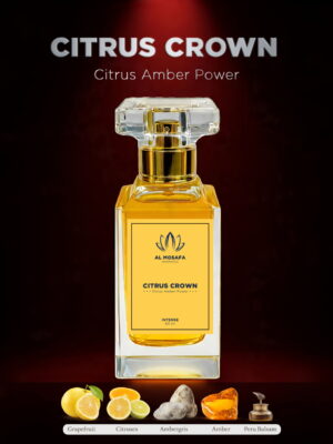 Citrus Crown 50ml unisex perfume bottle | Citrus Amber fragrance with grapefruit and ambergris notes
